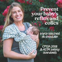 Nalakai ring sling tail fabric used as nursing cover for privacy