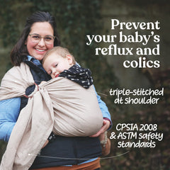 Nalakai Luxury Ring Sling demonstrates temperature regulation for parent and baby