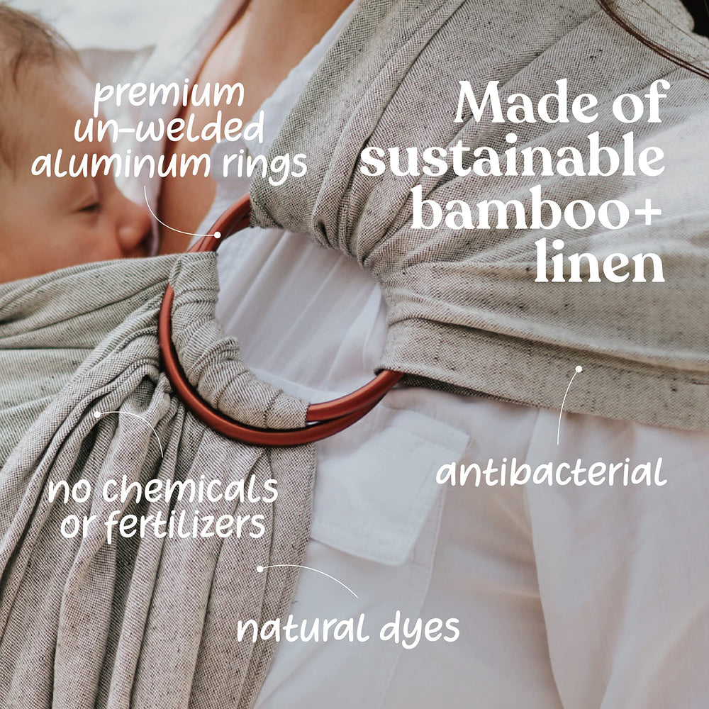Nalakai ring sling child sleep support — secure cradle-like feel encouraging calm daytime naps.
