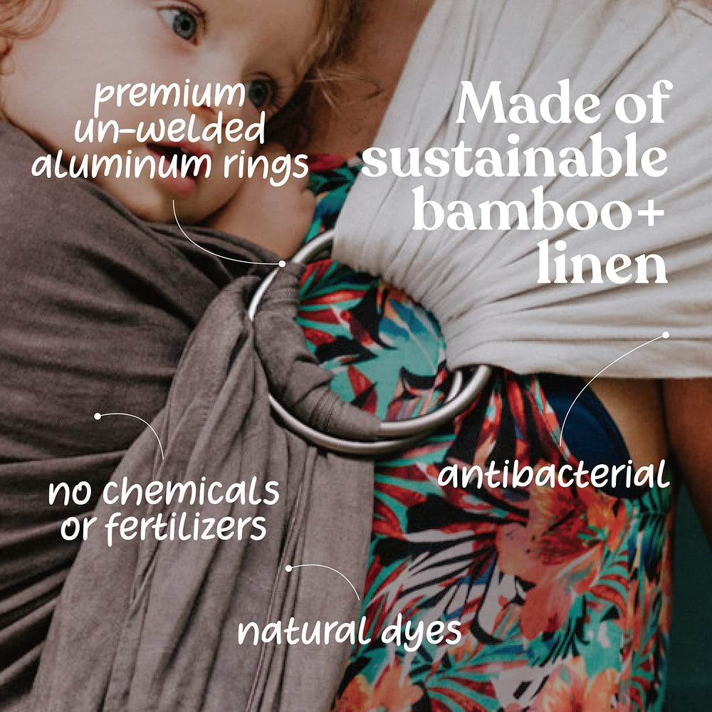 Nalakai Ring Sling craftsmanship close-up highlights durable stitching.