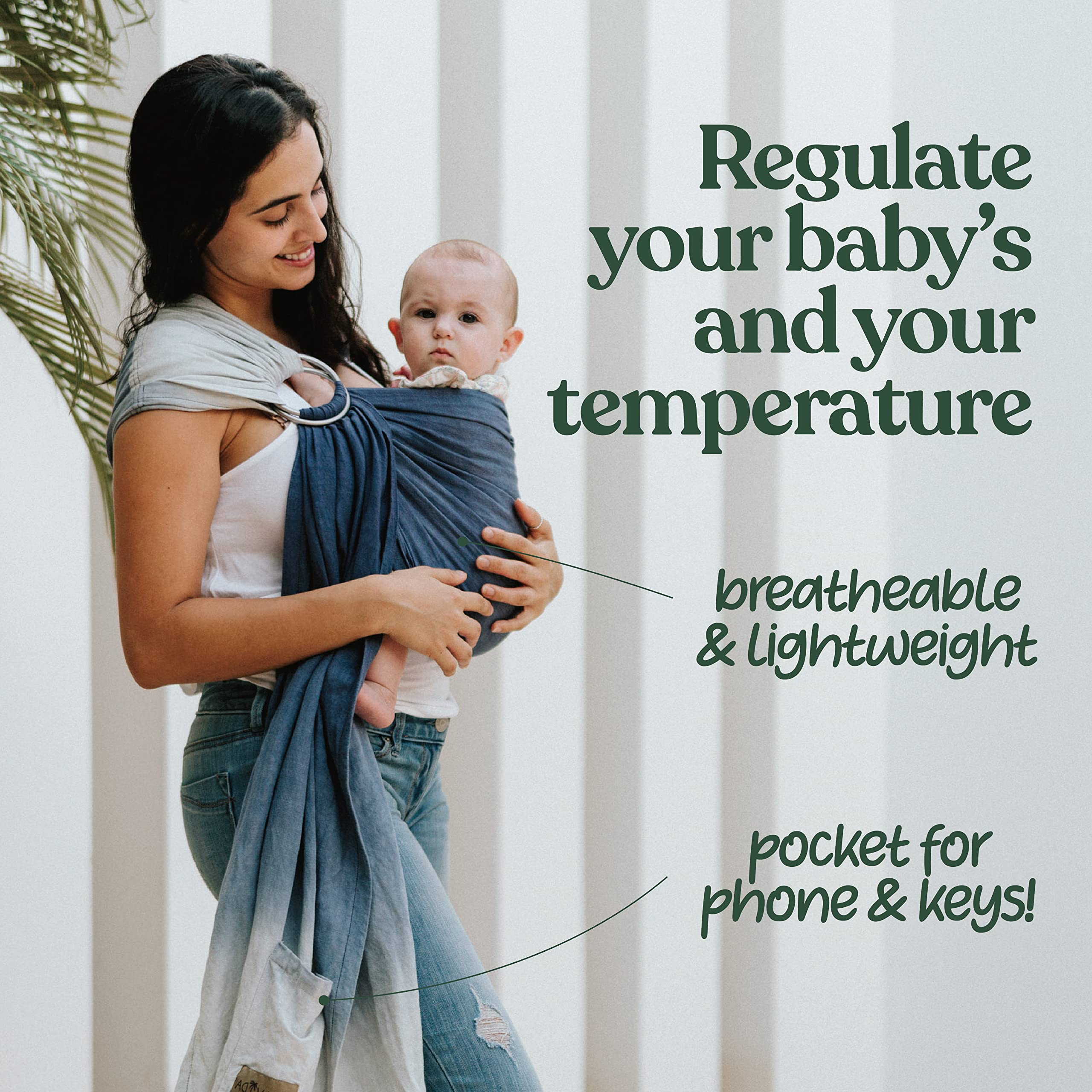 Nalakai ring sling eco-friendly material supports sustainable parenting choices.