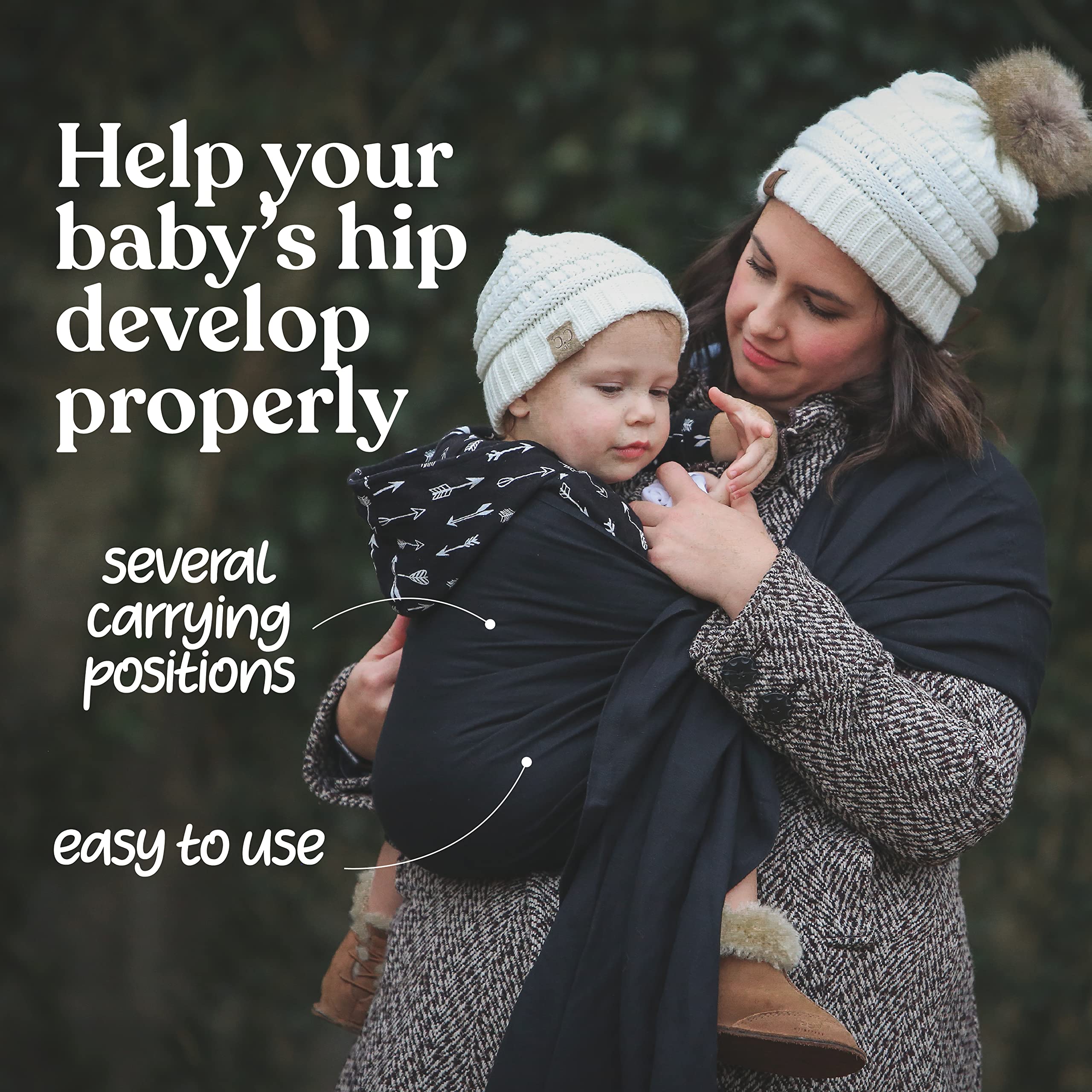 Nalakai sling promotes ergonomic M-position hip development for comfort