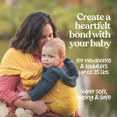 Nalakai Ring Sling fabric detail highlighting soft, skin-friendly heirloom material.