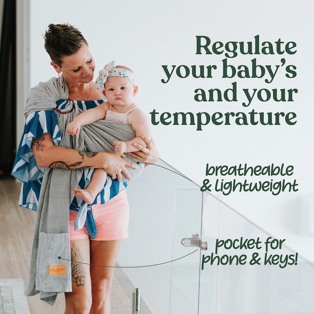 Nalakai ring sling heirloom-quality fabric — durable, sustainable, built to last across generations.