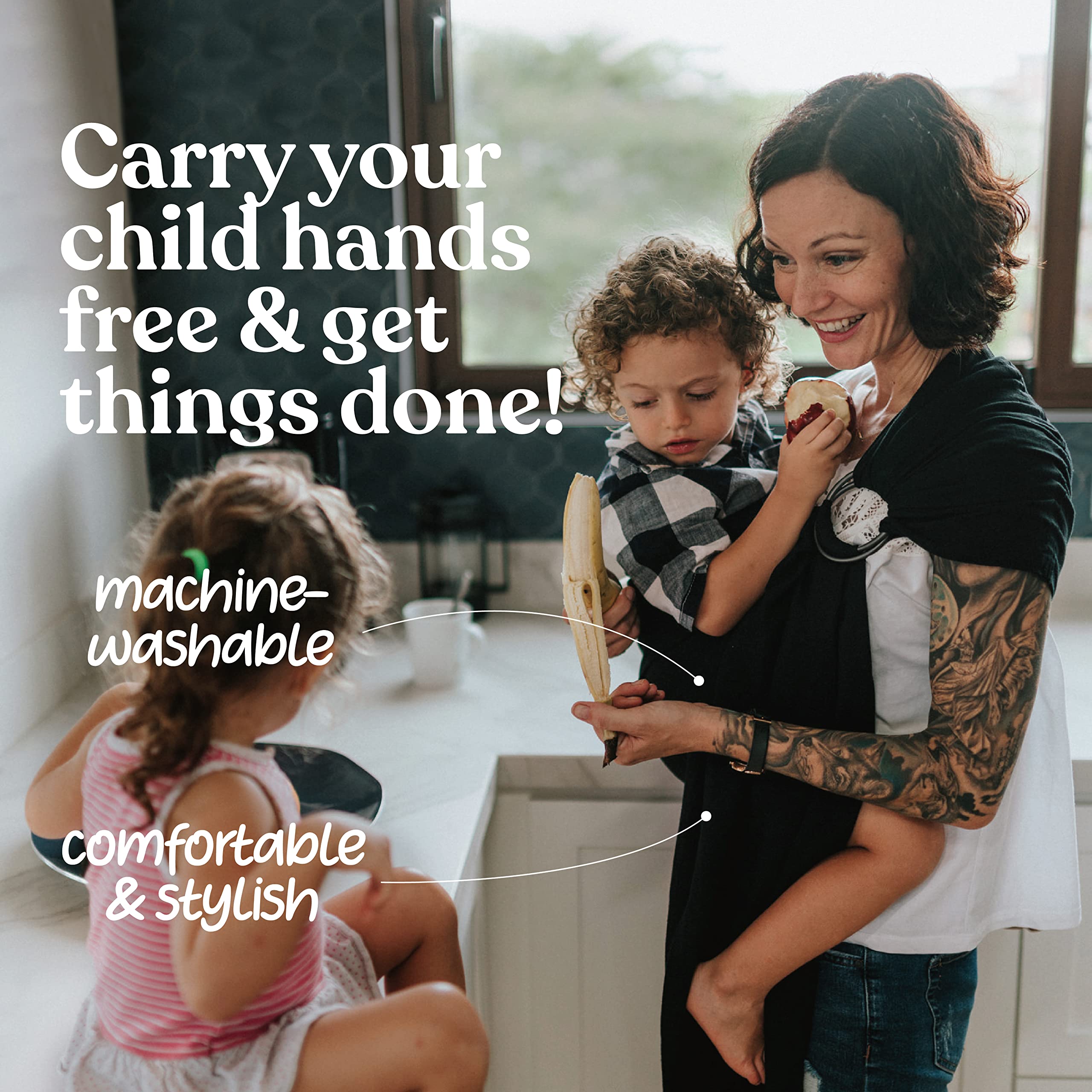 Nalakai ring sling doubles as a discreet nursing cover on the go
