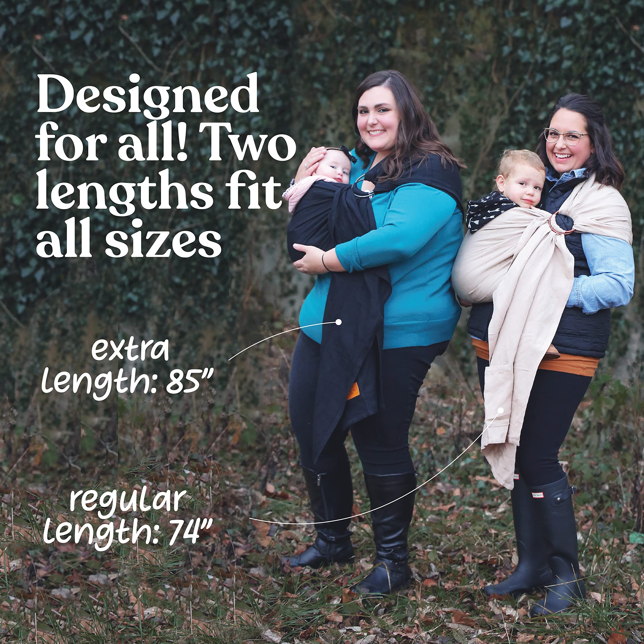 Nalakai ring sling stylish, practical design for modern parents