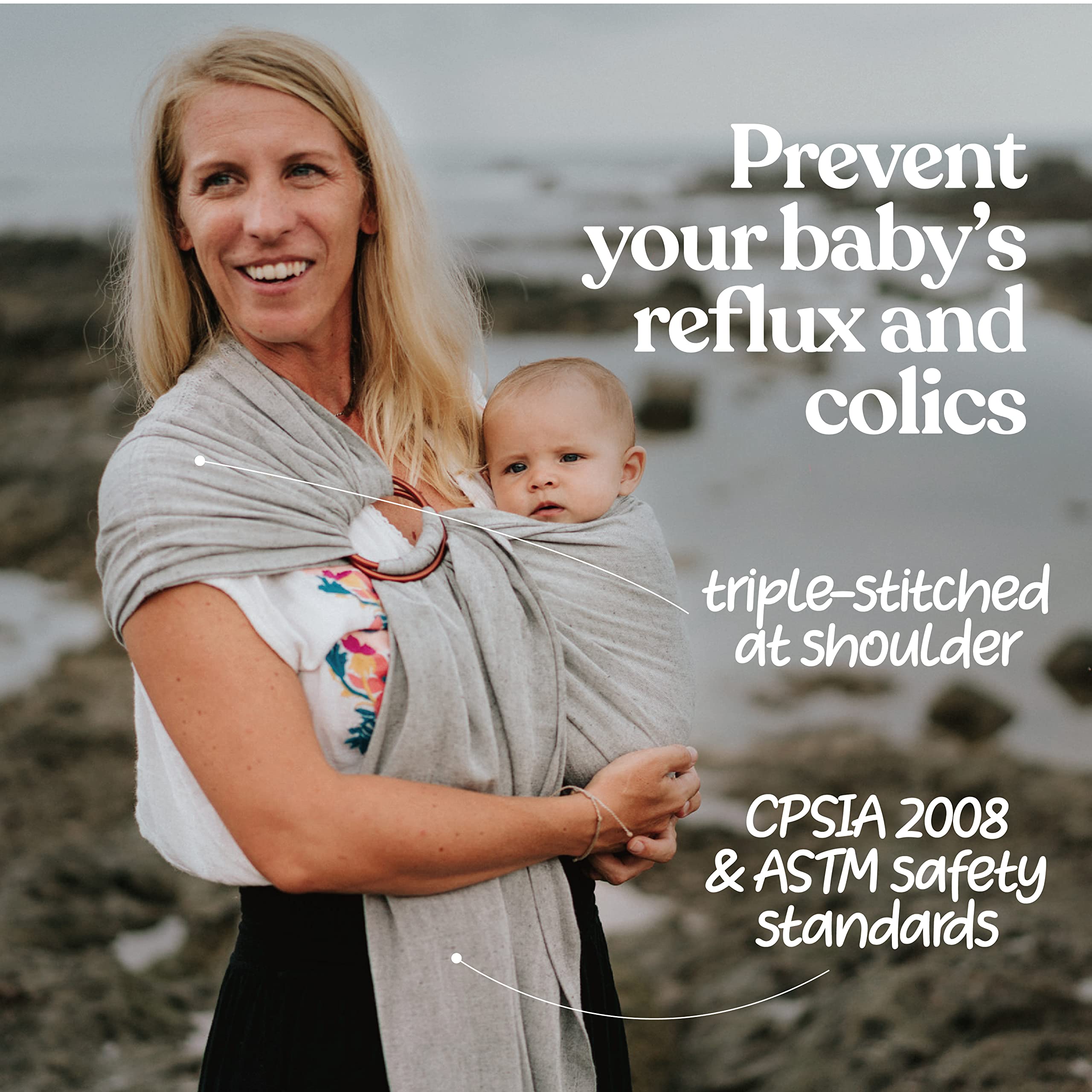 Nalakai ring sling temperature regulation — breathable comfort for baby and parent in warm days.