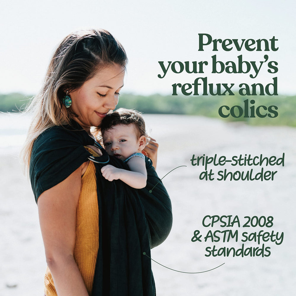 Nalakai ring sling helps regulate temperature for baby and caregiver comfort