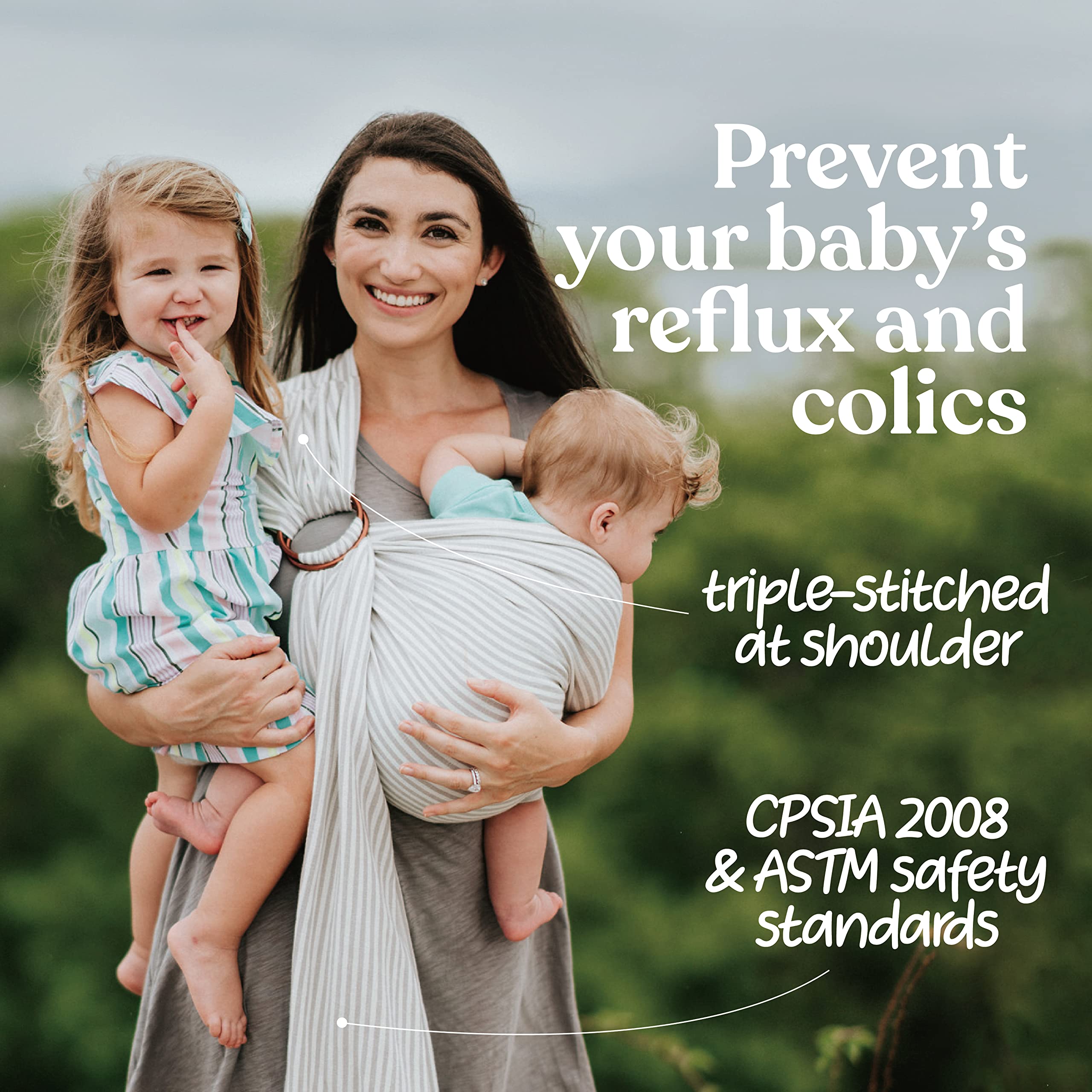 Nalakai ring sling temperature-regulation keeps parent and baby comfortable.