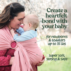 Nalakai soft linen blend fabric detail highlighting breathable comfort for both parent and baby
