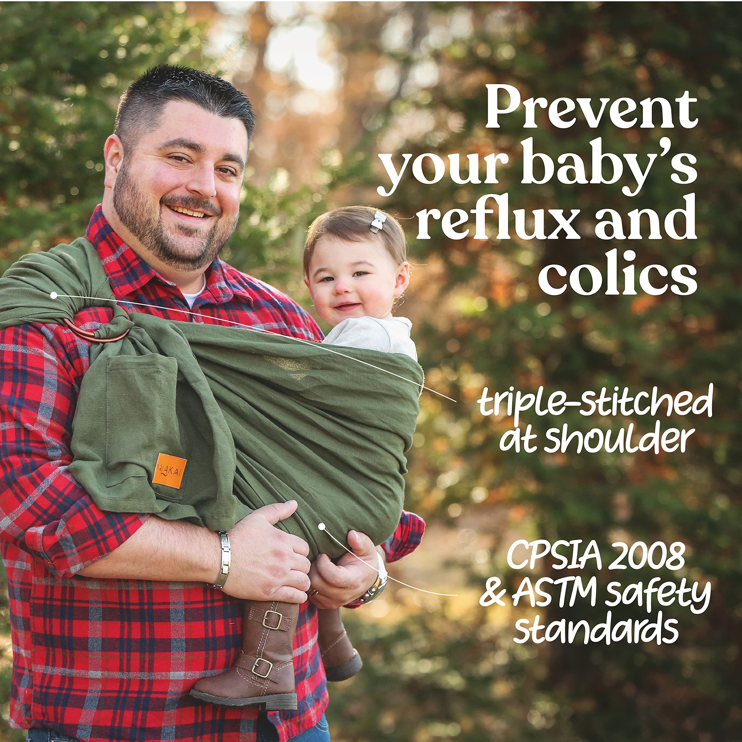 Nalakai temperature-regulation sling helps keep parent and baby cool