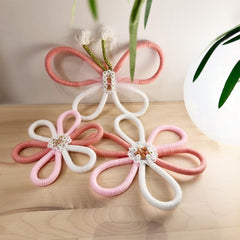 Namhcir pink boho wall decor 15.5cm brings cheerful charm to a kid's room.