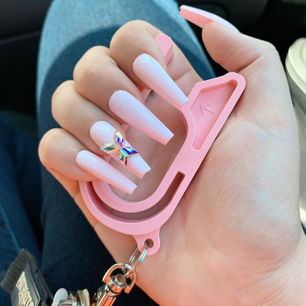 NAMRA family-friendly pink car-seat keychain supports grandparents and caregivers.