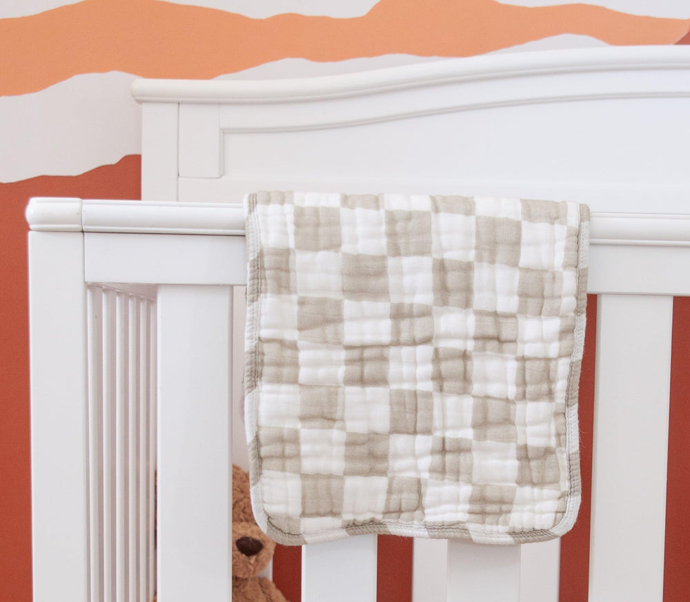 Nana Baby Organics burp cloths shown as multi-use accessories