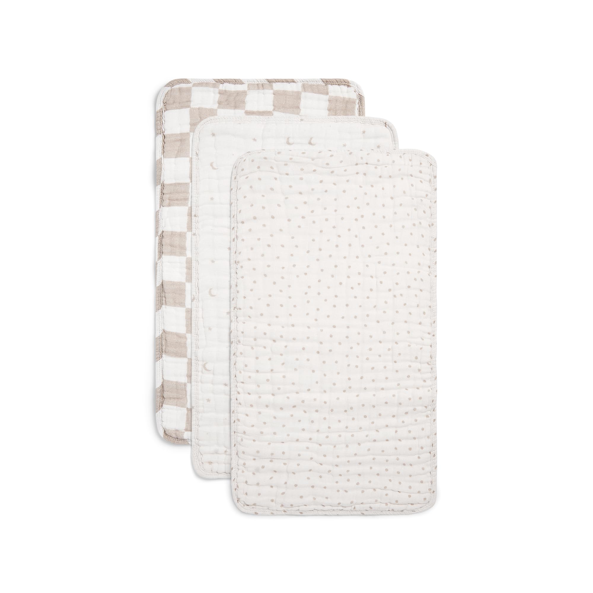 Nana Baby Organics burp cloths nine-layer muslin absorbency demonstration