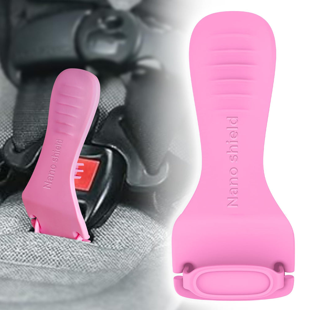 Nano Shield Buckle Release Tool in hand eases quick unbuckling during drop-off.