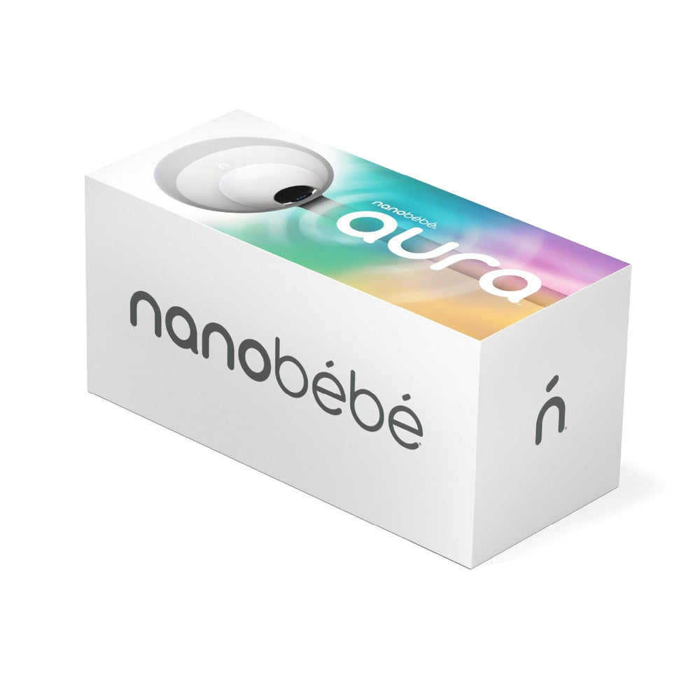 NANOBÉBÉ modern-design monitor blends into nursery decor.