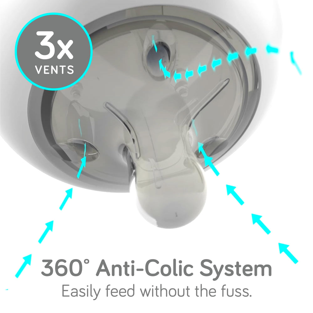 NANOBÉBÉ bottle teal warming geometry delivers even, faster warming while preserving nutrients.