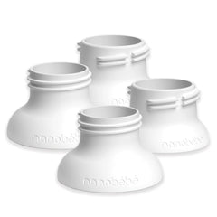 Nanobébé breast pump adapters enable direct pumping into Nanobébé bottles, reducing transfers.
