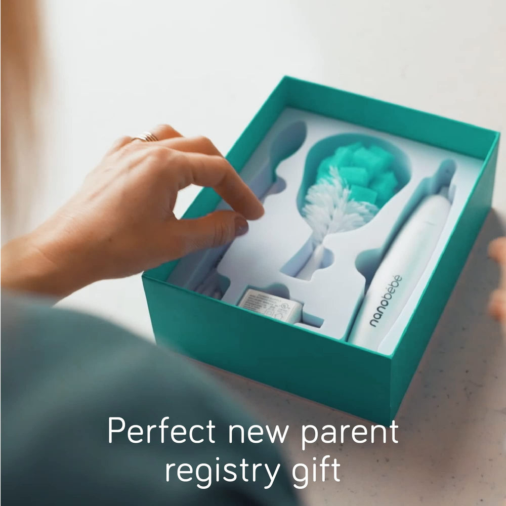 NANOBÉBÉ electric brush is an ideal baby registry gift.
