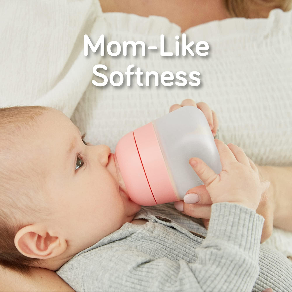 Nanobébé Flexy bottle non-collapsible nipple supports steady latch