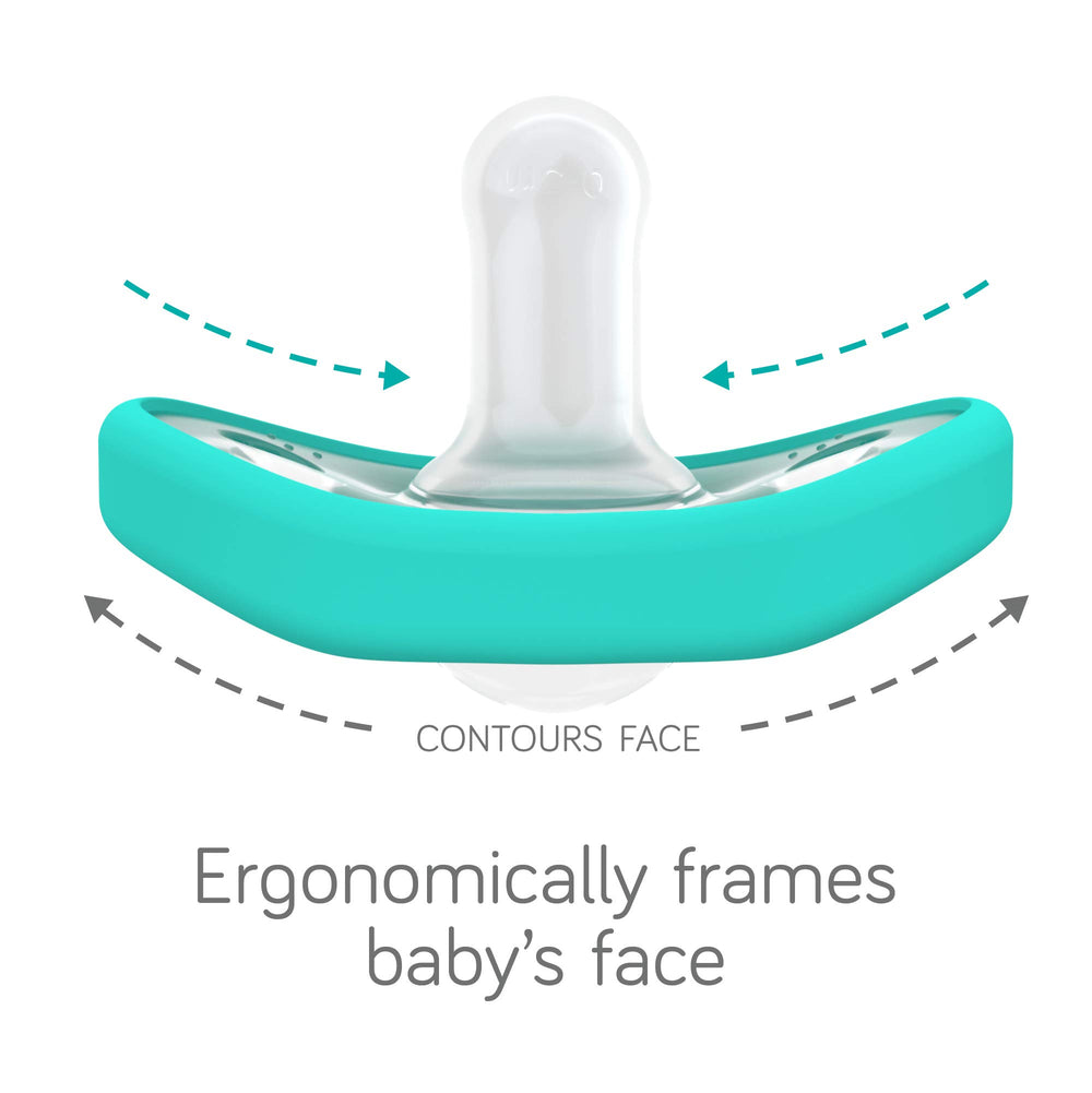 Nanobébé pacifier is dishwasher and sterilizer safe for quick cleaning.