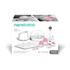 Nanobebe gen2 5oz breastmilk bottle highlights easy cleaning and natural feeding