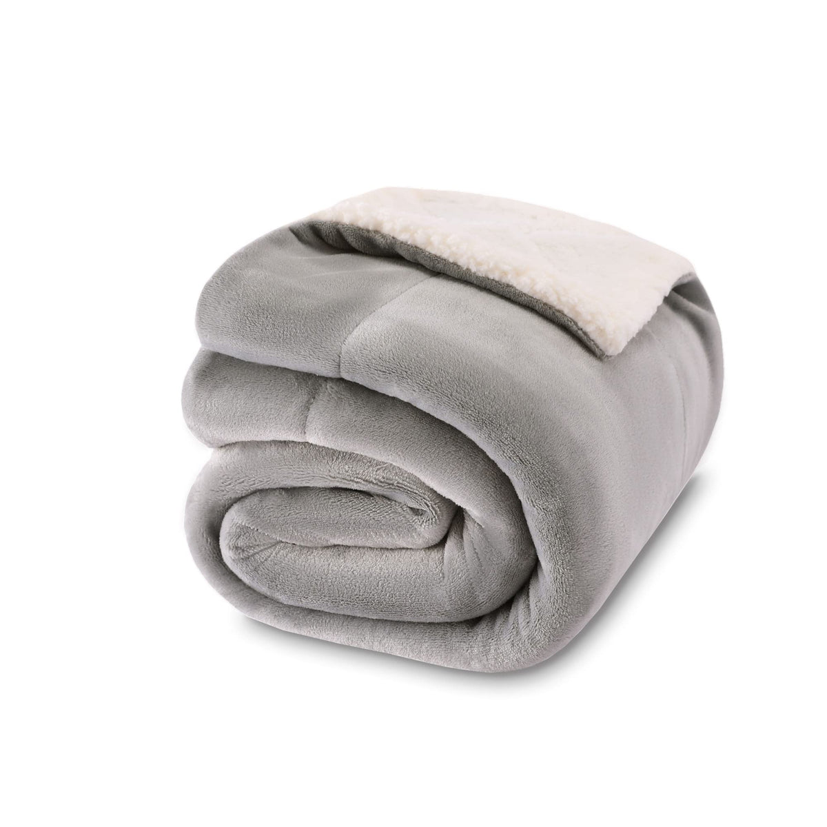 NANPIPER Baby Sherpa Blanket front view reveals plush warmth for newborn snuggles