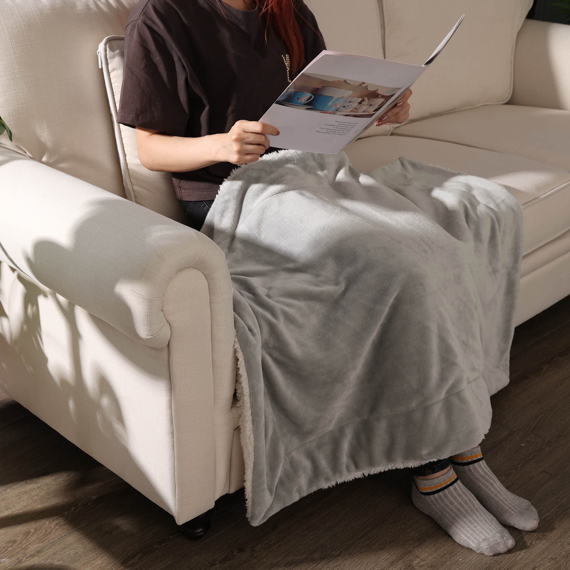 NANPIPER Baby Sherpa Blanket tummy-time moment emphasizes plush comfort