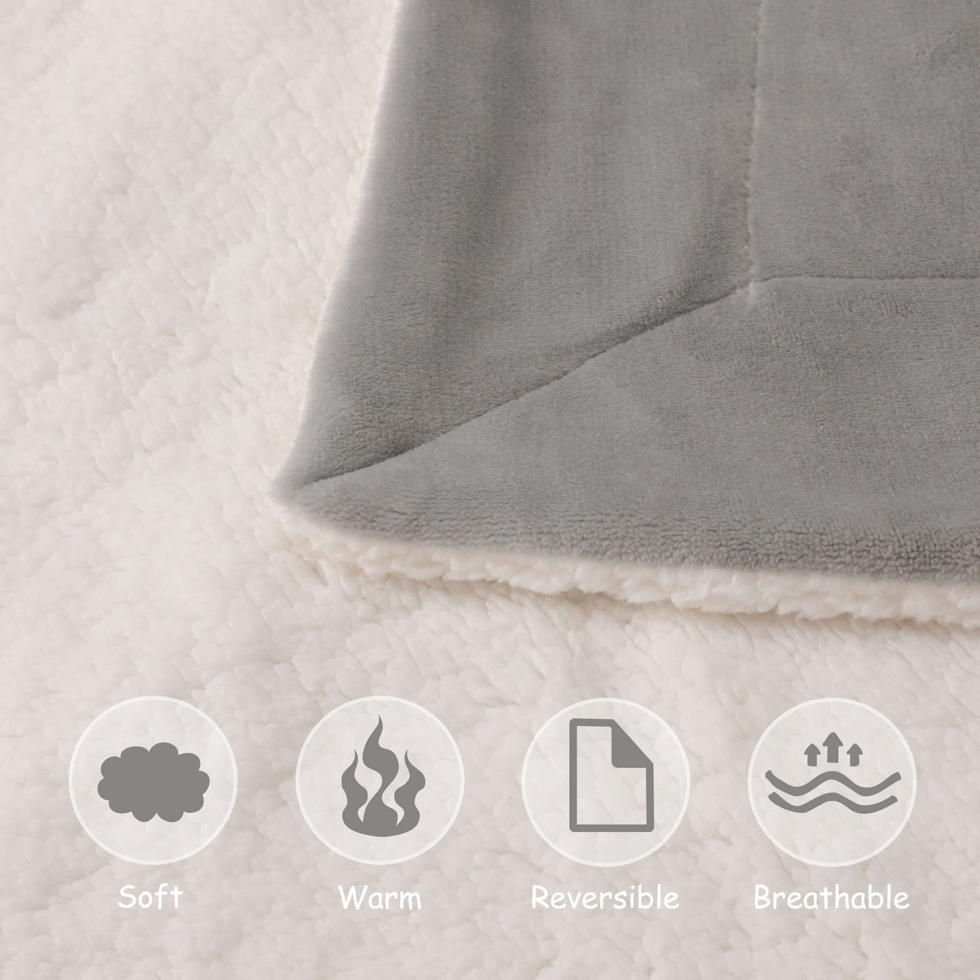 NANPIPER Baby Sherpa Blanket wrapped model showcases compact warmth for travel