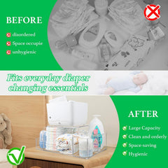 NANYEZH diaper caddy top tray for wipe warmer compatibility.