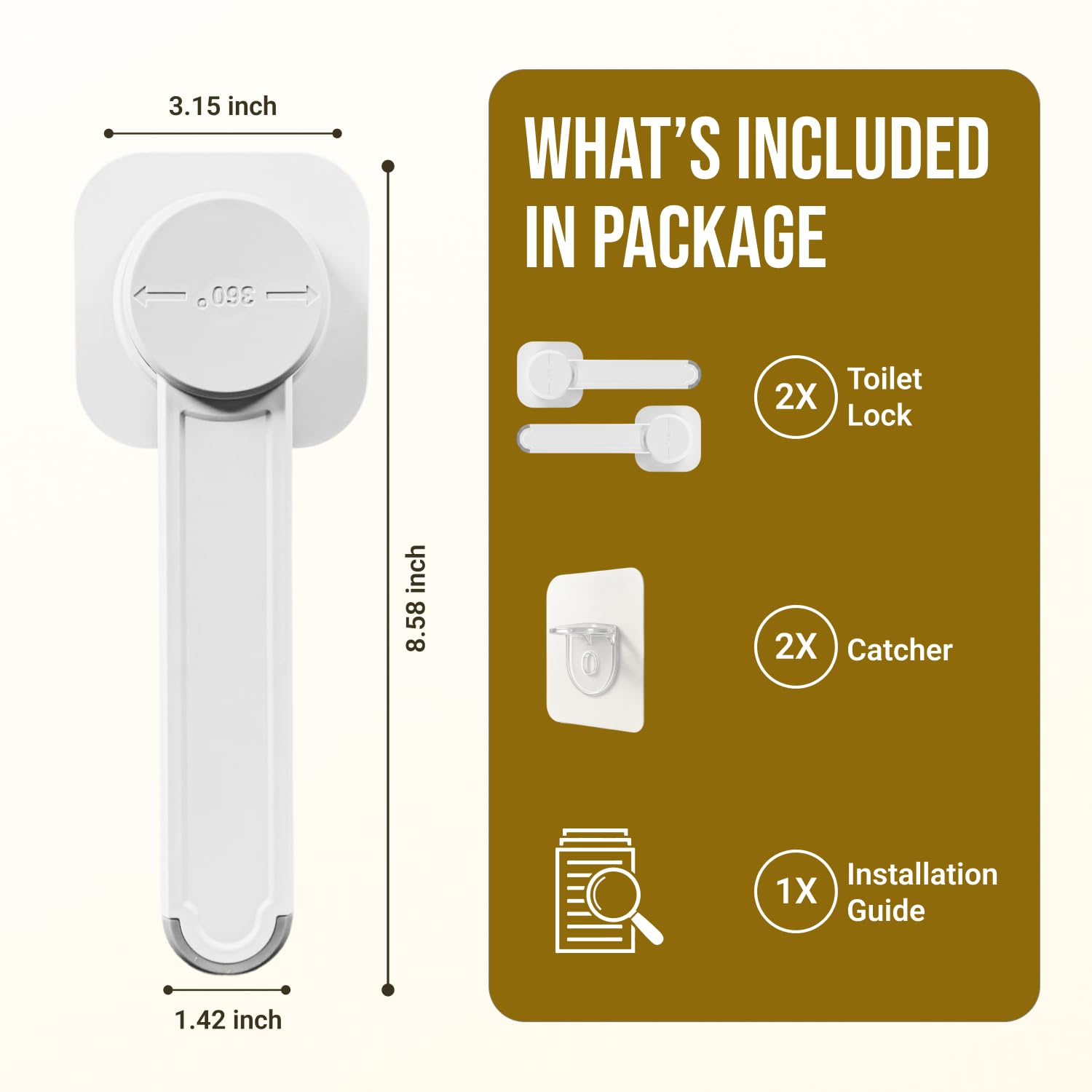 NANZO toilet-lock-quick-access demonstrates safe access without sacrificing adult use.