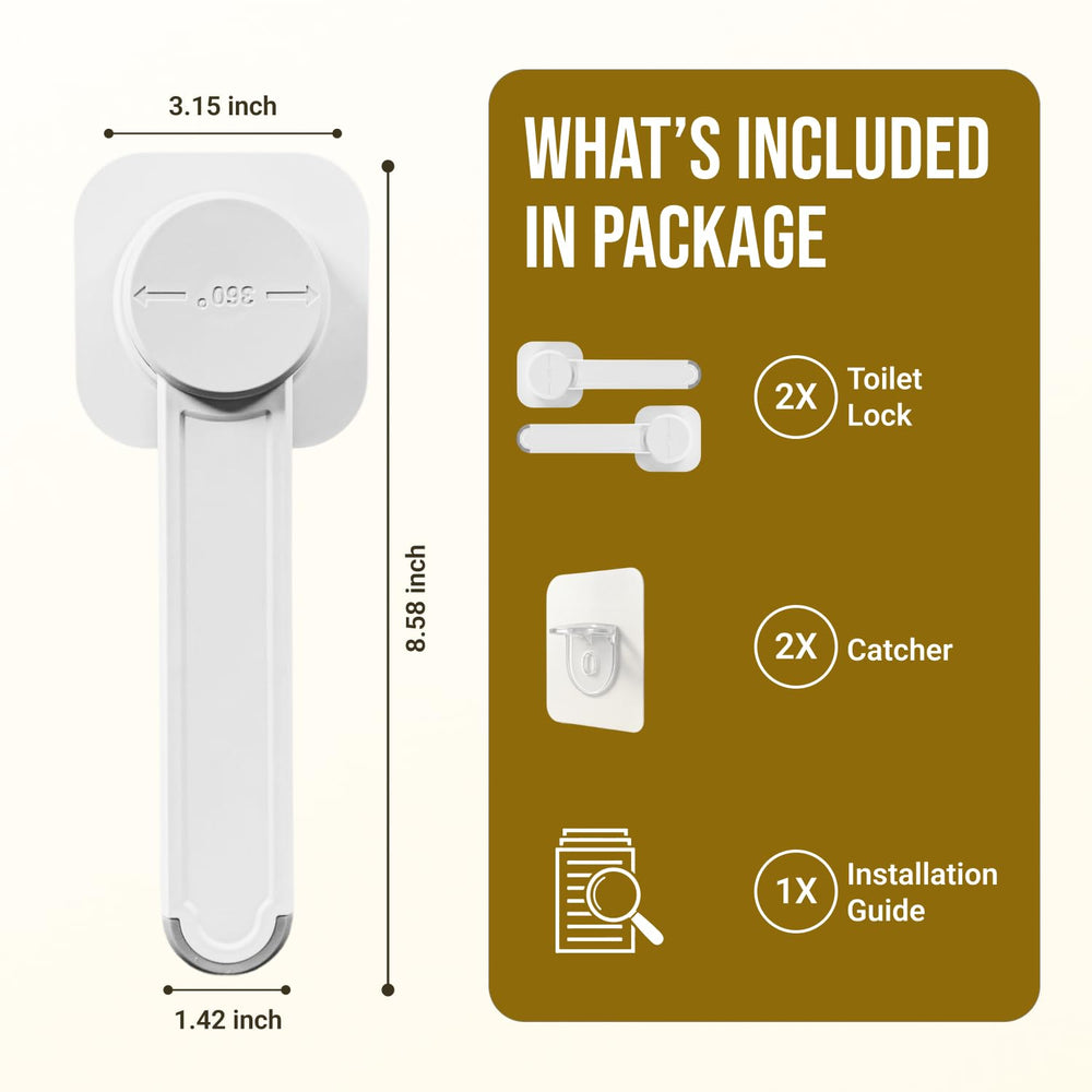 NANZO toilet-lock-quick-access demonstrates safe access without sacrificing adult use.