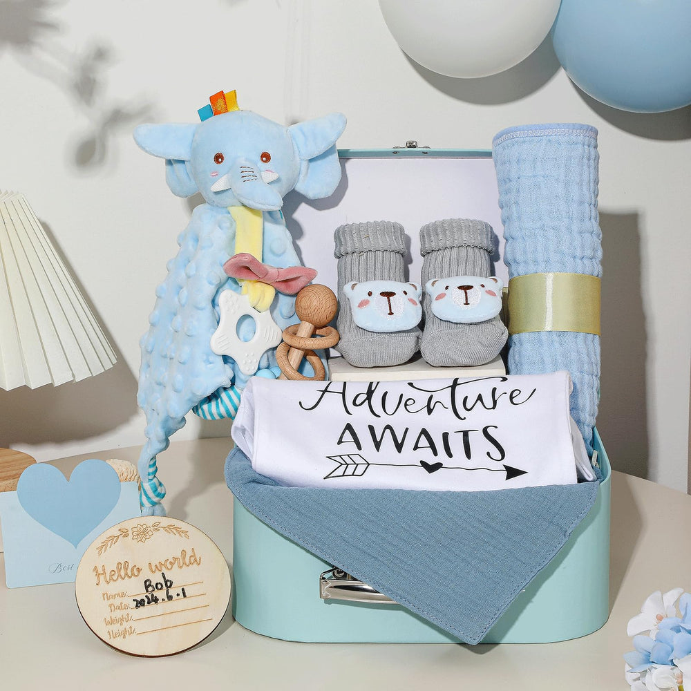 Naozinebi elephant security blanket offering comforting snuggle during naps