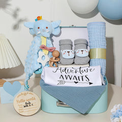 Naozinebi elephant security blanket offering comforting snuggle during naps