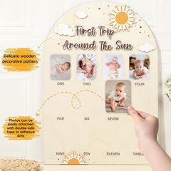 Naozinebi monthly milestone photos frame helps display memories month by month.