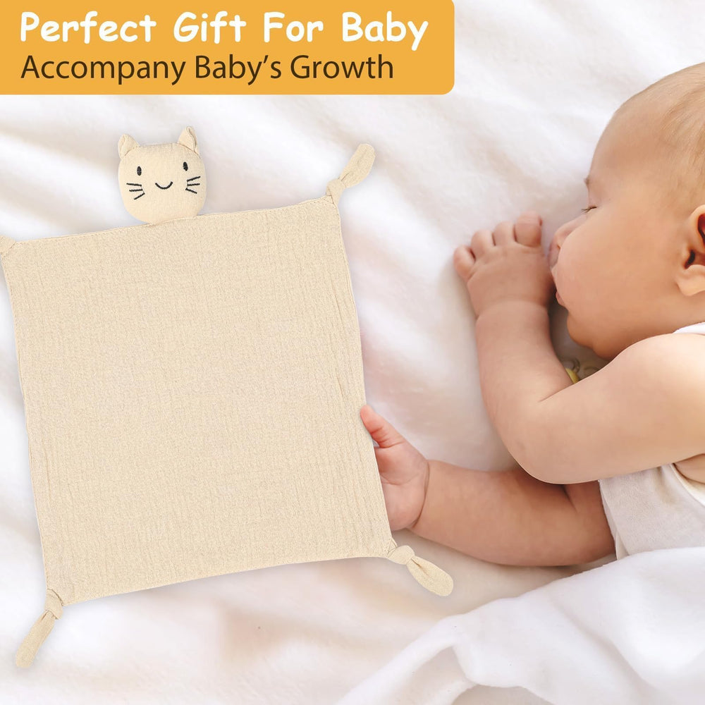Naozinebi muslin baby lovey easy-clean feature ensures quick machine washing.