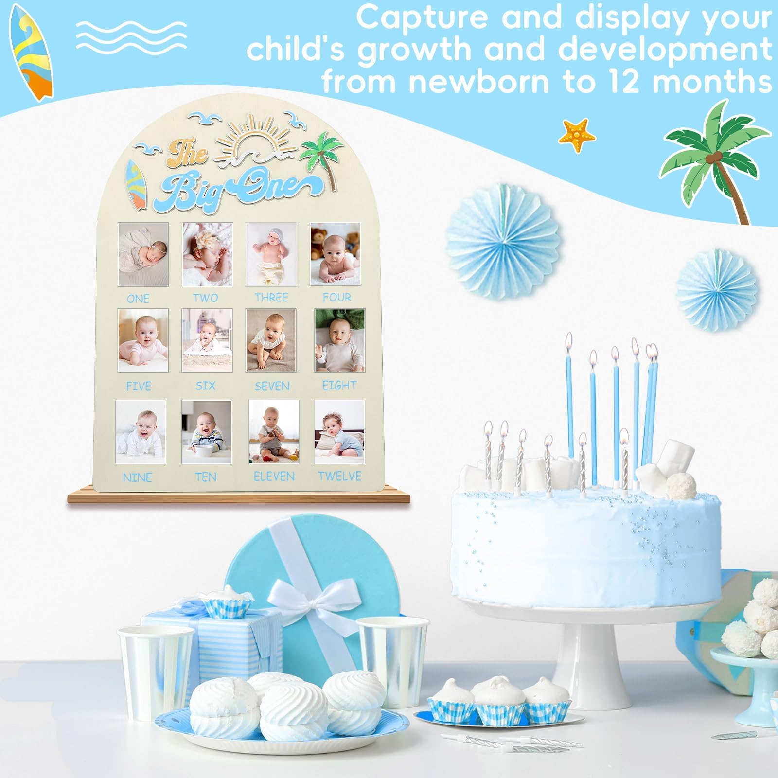 Naozinebi photo board with dots facilitates quick setup.