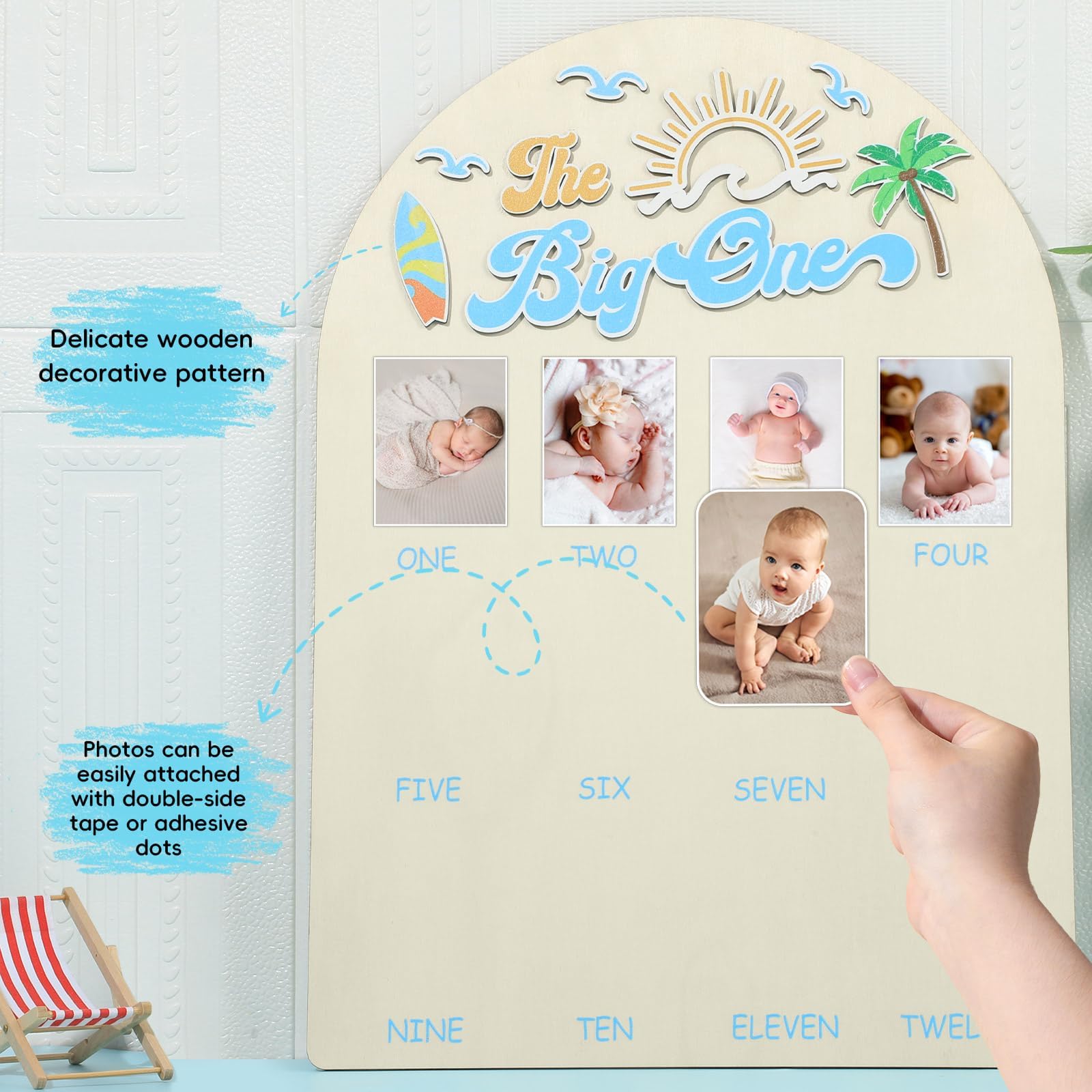 Naozinebi surf design details brighten nursery decor.