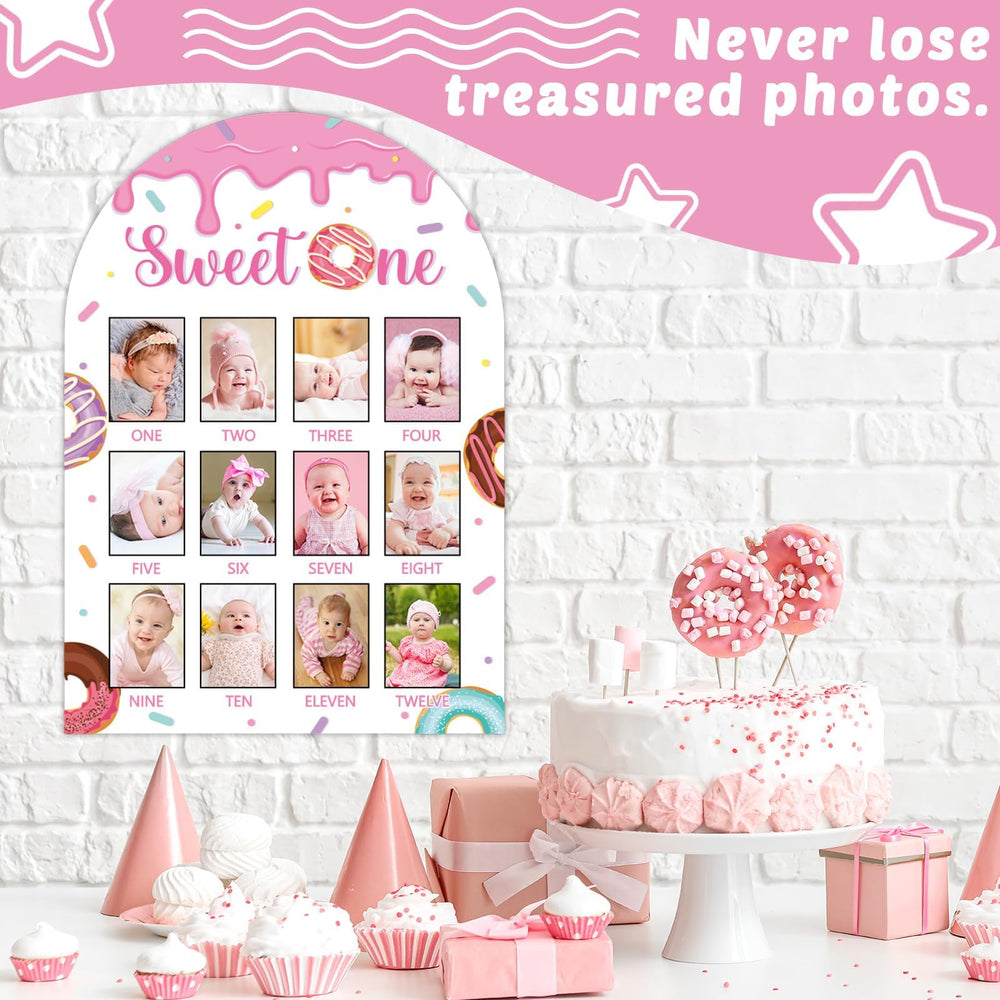 Naozinebi Sweet One photo board displayed in a nursery for vibrant decor and storytelling