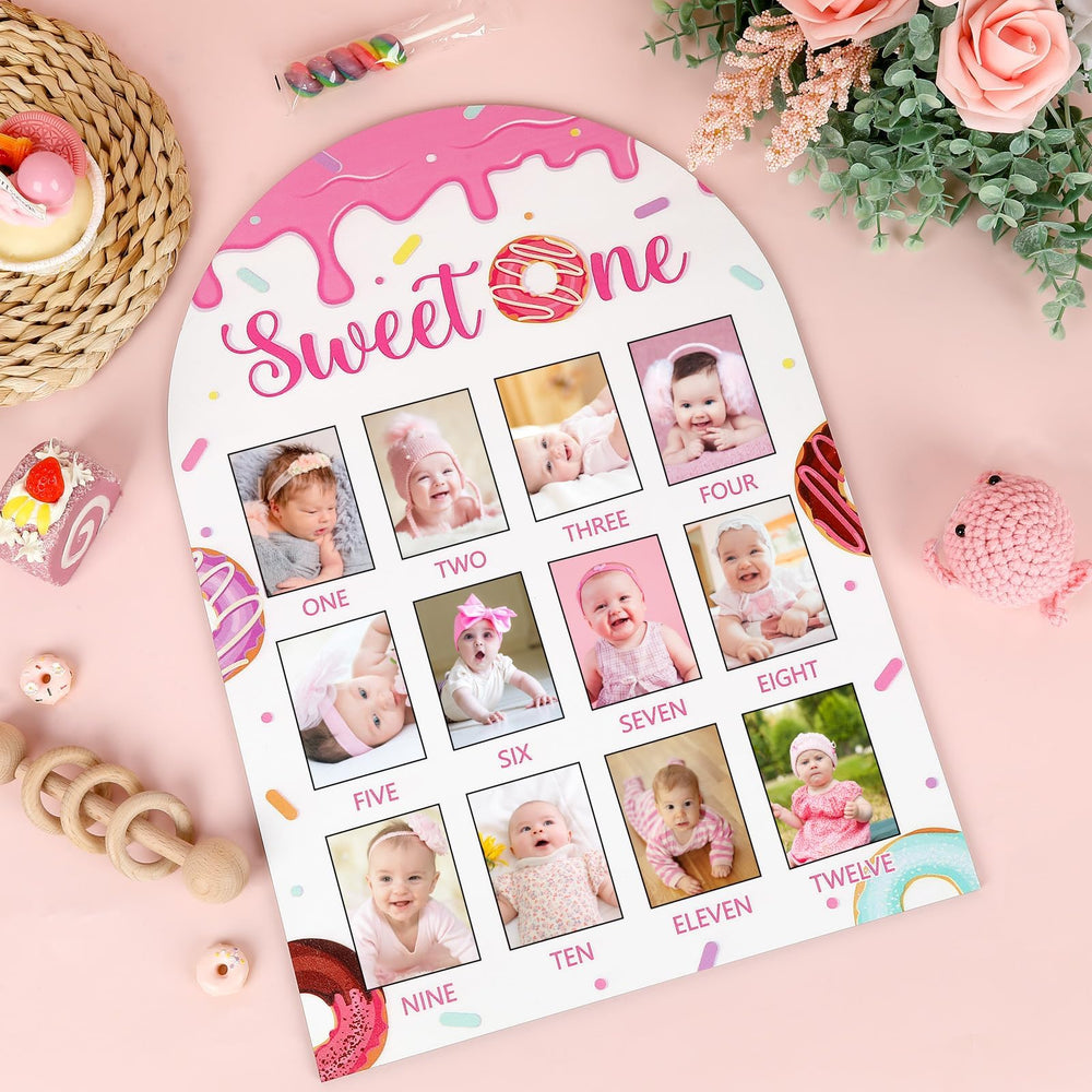 Naozinebi Sweet One photo board close-up wood material showing durability and safety features