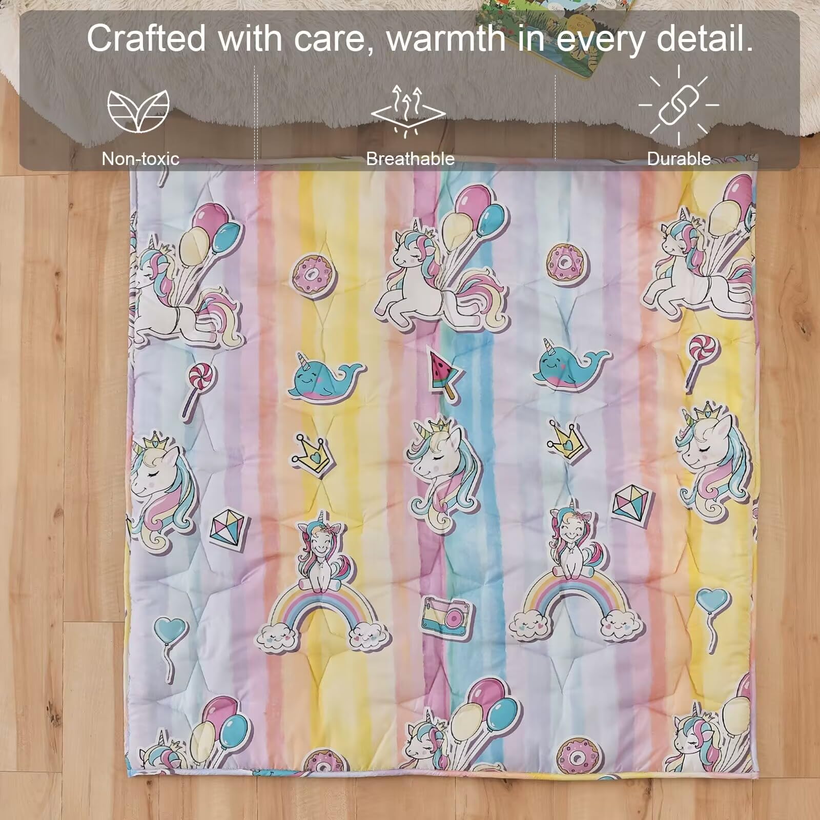 NapCure ultra-soft fabric cushions little explorers during crawls and play sessions