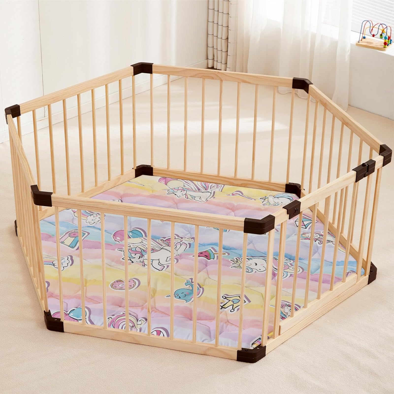 NapCure soft fabric mat provides cozy, cushioned surface for crawlers