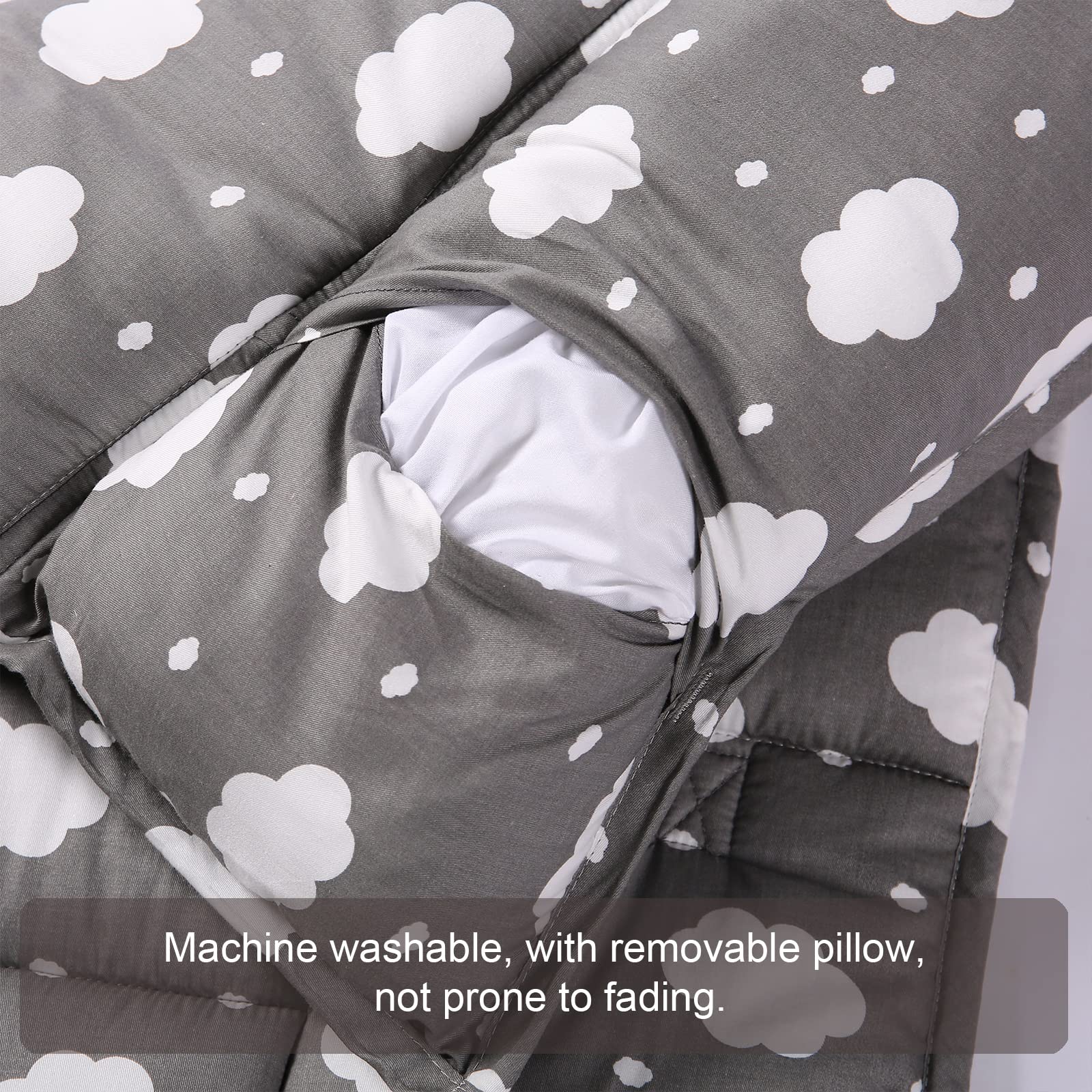 NapCure Nap Mat close-up of plush minky fabric for cozy sleep.