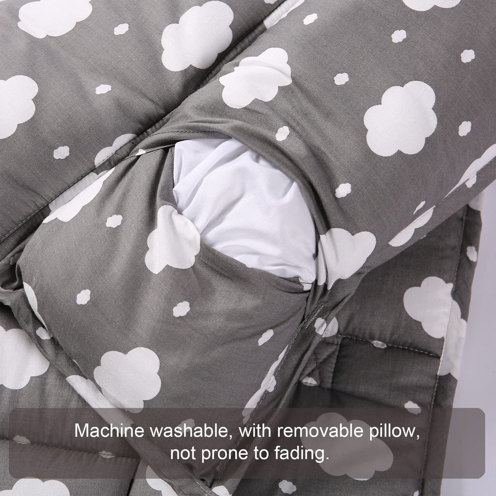NapCure Nap Mat close-up of plush minky fabric for cozy sleep.