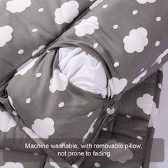 NapCure Nap Mat close-up of plush minky fabric for cozy sleep.