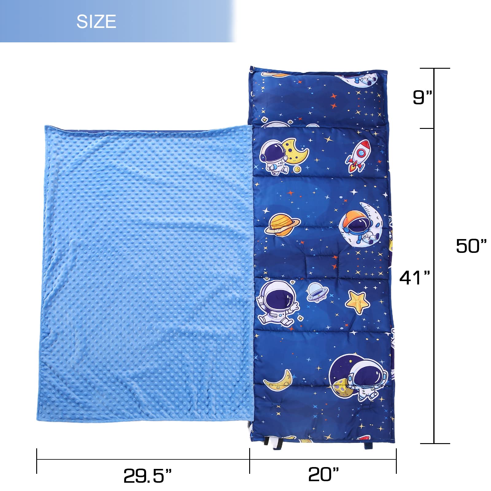 NapCure nap mat with space pattern to engage kids during naptime