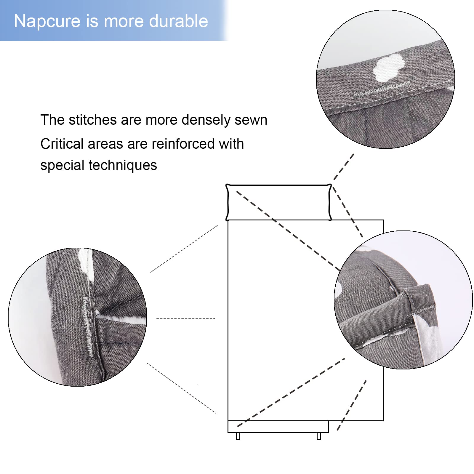 NapCure Nap Mat ready for travel with built-in carry handle.