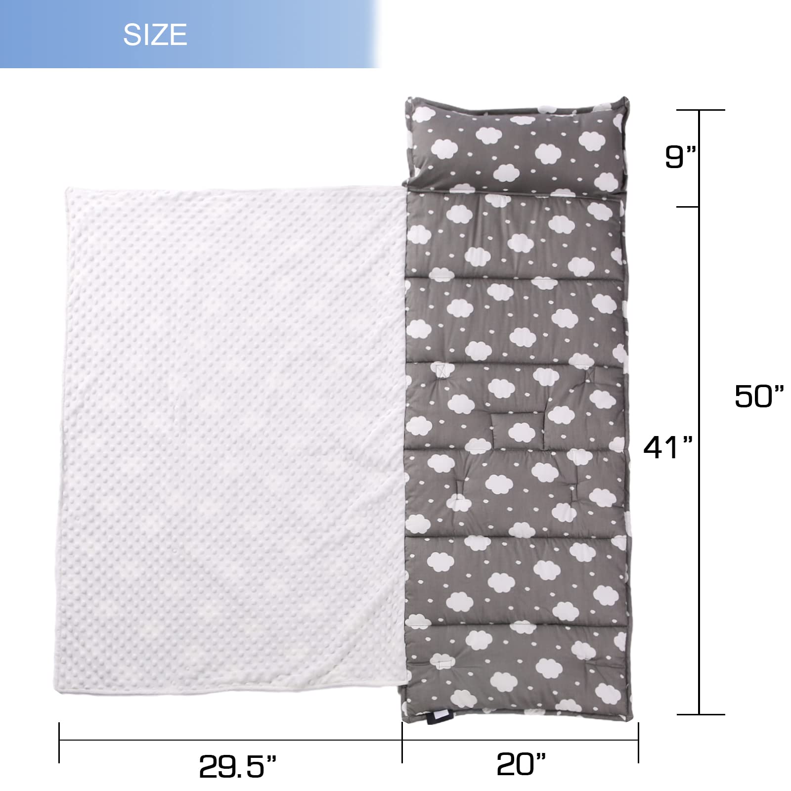 NapCure Nap Mat vacuum-packed, ready to fluff before use.