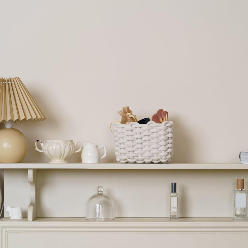 Nashibowu bedside caddy adds warm, minimalist charm to nightstand.